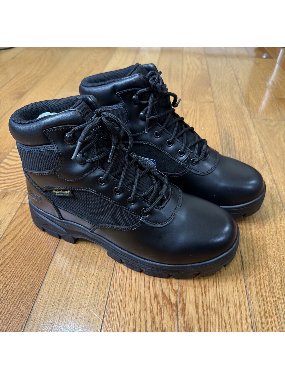 Size 9 US Men’s Skechers Wascana Benen Work Boots Black New Waterproof Tactical